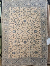 Karastan Rug: English Manor - Somerset Lane Ivory/Blue - 5'7x7'11 Brand New!