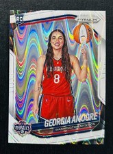 2025 Panini WNBA Prizm Georgia Amoore #140 White Seismic Washington Mystics [RC]