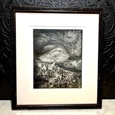 “The Dream” 1989 Signed Limited Edition Etching Ed 50 Framed Fine Art