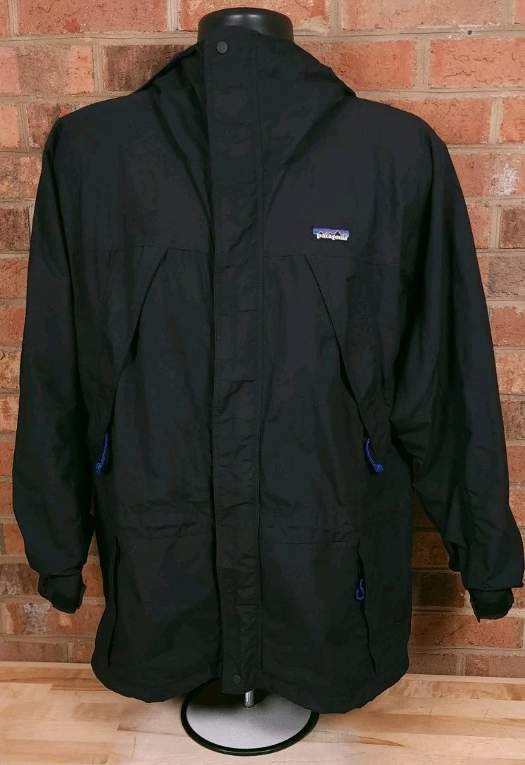 Patagonia Mens Storm Jacket Black Hooded Full Zip Small Vintage
Opens in a new window or tab