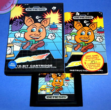 TESTED Sega GENESIS Game ZOOM! Puzzle Arcade Complete Zoom 1989 CIB Rental