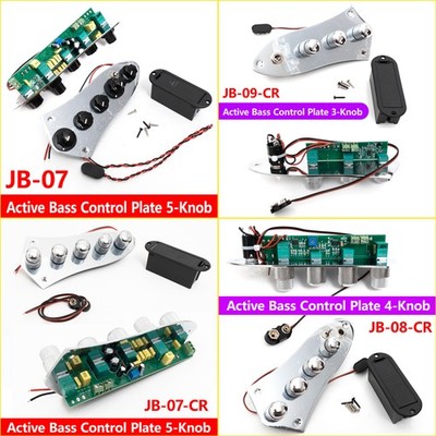 Active Jazz Bass Control Plate Prewired 3/4/5 Knob EQ 4/5 String Upgrade New