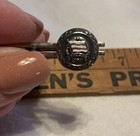 Vintage N.Y.K. Line embossed flag badge on a tie pin/clip-Maritime advertising — photo 10