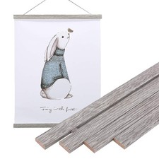 Artmag Magnetic Poster Hanger Frame, 22x34 22x28 22x30 Light Wood Wooden Magn...