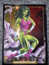 2024 Skybox Marvel Masterpieces 92 Platinum #82 She-Hulk Silver