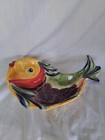 Under the Sea Tabletops Unlimited FISH SHAPED Ceramic Divided Chip/Dip Style... 