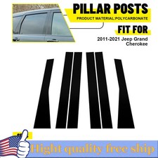 For Jeep Grand-cherokee 2011- 2021 6pcs Door Pillar Post Side Cover Trim Parts O For Jeep Grand-cherokee 2011- 2021 6pcs Door Pillar Post Side Cover Trim Parts O