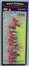 Blakemore 1003-11 Marabou Road Runner 1/8 oz Red Hd Green Chart Card of 12