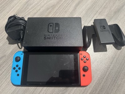 Nintendo Switch Handheld Video Game Console w/ Neon Blue & Red Joy-Con HAC-001