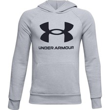 Under Armour Boys UA Rival Fleece Hoodie Loose Kids Junior Sweatshirt New w/Tags
