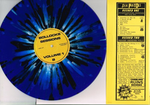 SEX PISTOLS -MAKING TROUBLE IN TRONDHEIM NUMBER 28/50 SPLATTER VINYL 2LP - Picture 2 of 2