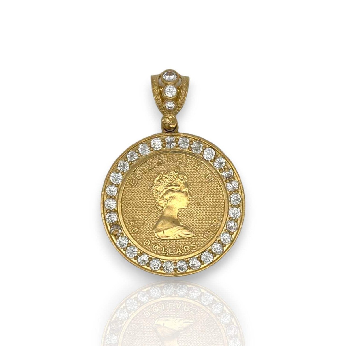 アクセサリー Queen Elizabeth Gold Charm Pendant Top Queen Elizabeth Pendant Necklace,Gold Plated Coin Necklace