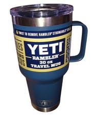 YETI Rambler 30 oz Travel Mug Stronghold Lid w/Handle | NAVY BLUE