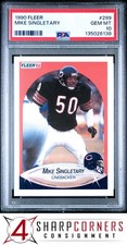 1990 FLEER #299 MIKE SINGLETARY BEARS HOF PSA 10