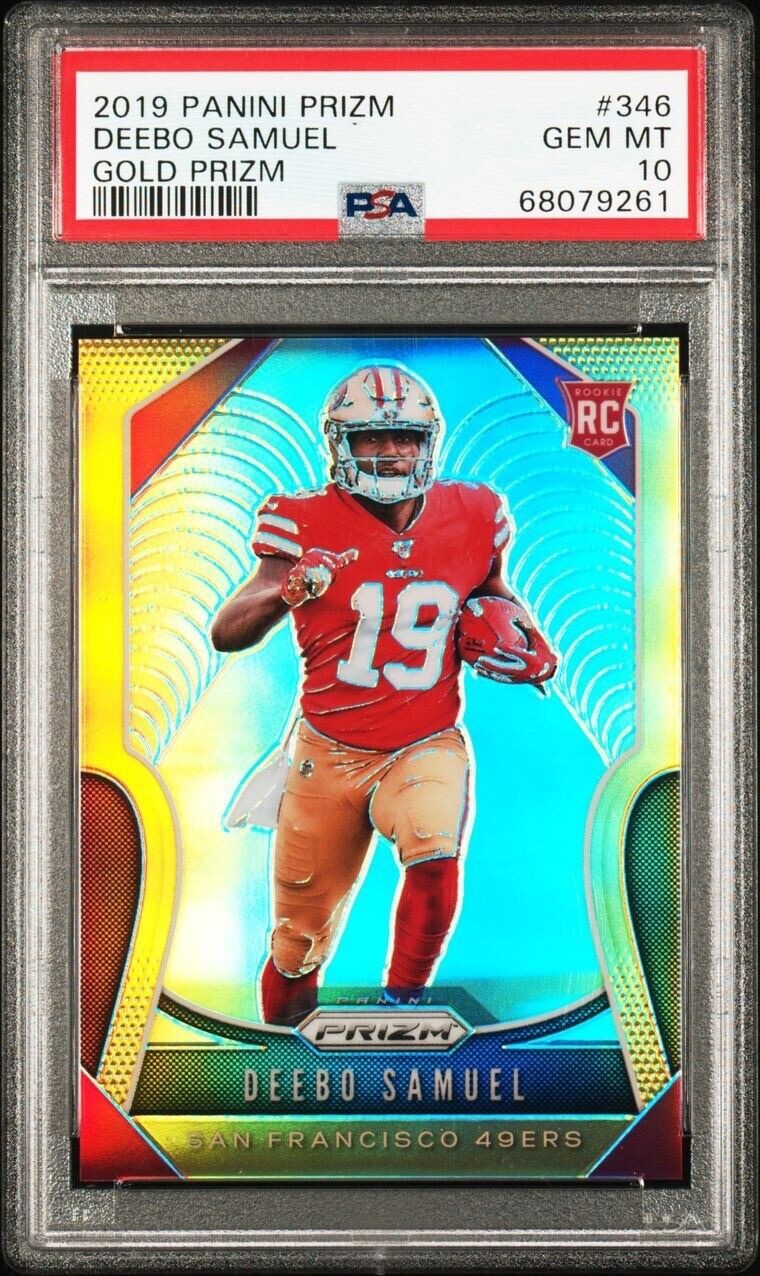 2019 Panini Prizm Deebo Samuel Gold Rookie /10 - PSA 10 (POP 1)