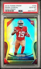 2019 Panini Prizm Deebo Samuel Gold Rookie /10 - PSA 10 (POP 1)