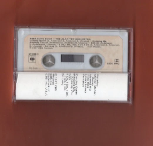 Alan Tew Orchestra - ABBA Song Book  - Cassette (CBS PC7071 U.S.A. 1977) - Image 2 of 4