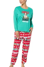ELF Women's 2-Peice Knit PJ Set