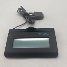 Topaz T-LBK460-BSB-R SigLite LCD 1x5 Signature Capture Pad Untested As Is