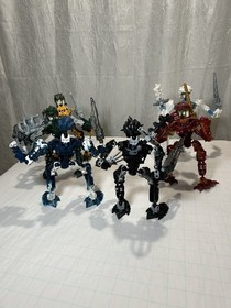 LEGO BIONICLE Toa Inika Jaller Hahli Hewkii Kongu Matoro Nuparu w/ Canisters