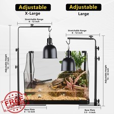REPTI HOME Reptile Lamp Stand 14-32 Inch Holder