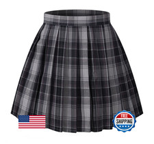 Beautifulfashionlife Women's High-Waisted A-Line Skirt 4XL Grey Mixed