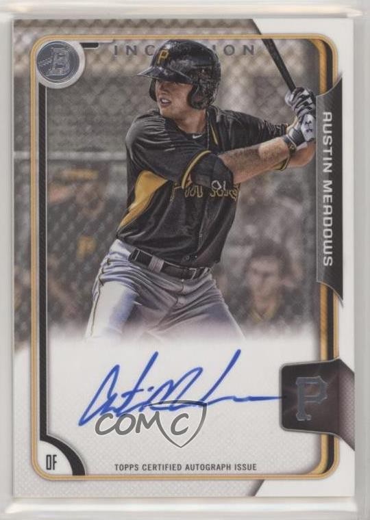 Austin Meadows #BIA-AME 2015 Bowman Inception Baseball 2015 Bowman Autographs