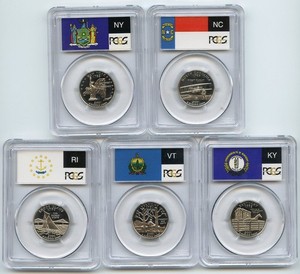 2001 S Clad State Quarter Set PCGS PR69DCAM