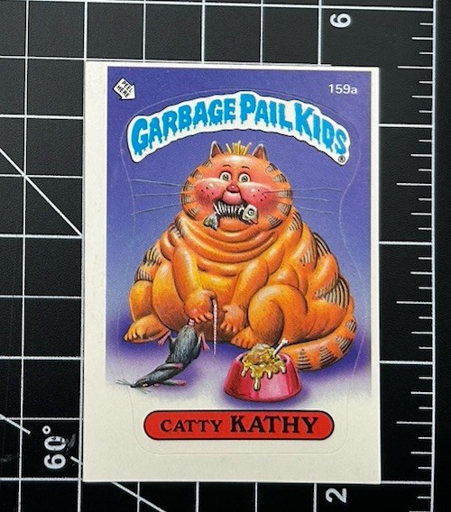 1986 Topps Garbage Pail Kids Catty Kathy #159a