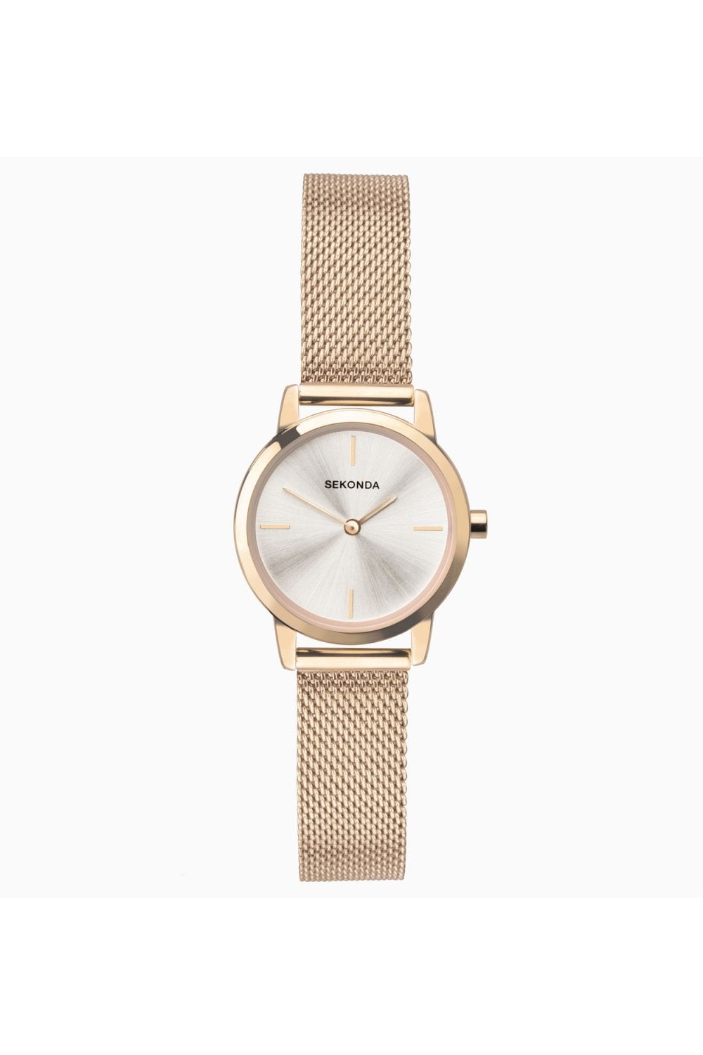 Sekonda Ladies Rose Gold-Tone Stainless Steel 28mm Classic Watch 40354