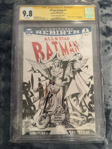 All Star Batman #1 CGC SS 9.8 Shalvey & Kitson Cover Signed by Scott Snyder