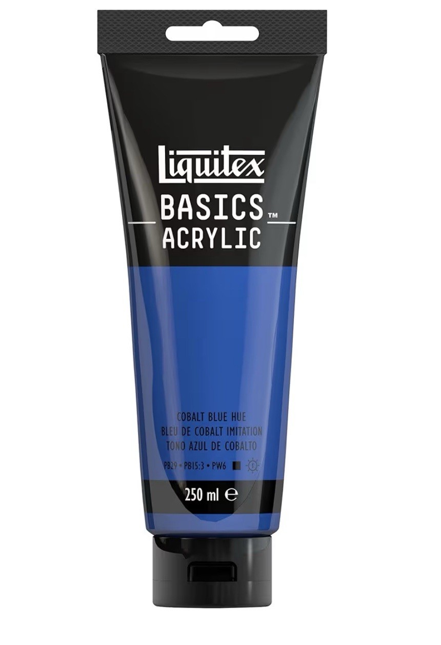 Liquitex Basics Acrylic Paint Cobalt Blue Hue 250 ml