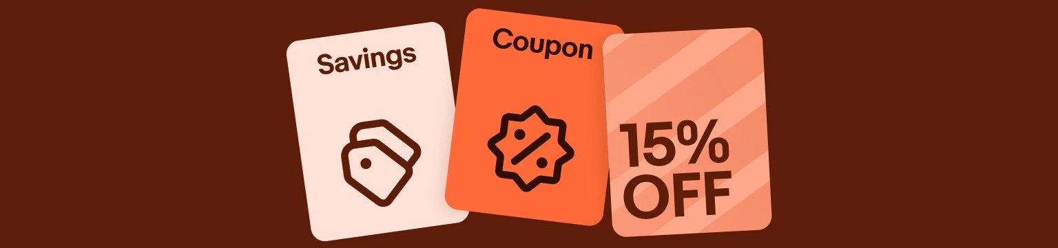 Get 15% off 3 or more items