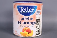 Tetley Bellini Peach Orange Herbal Tea Caffeine Free - exp 11/22/2026