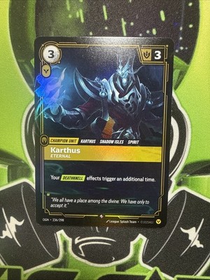 Karthus Eternal 236/298 Rare Origins Riftbound League of Legends NM