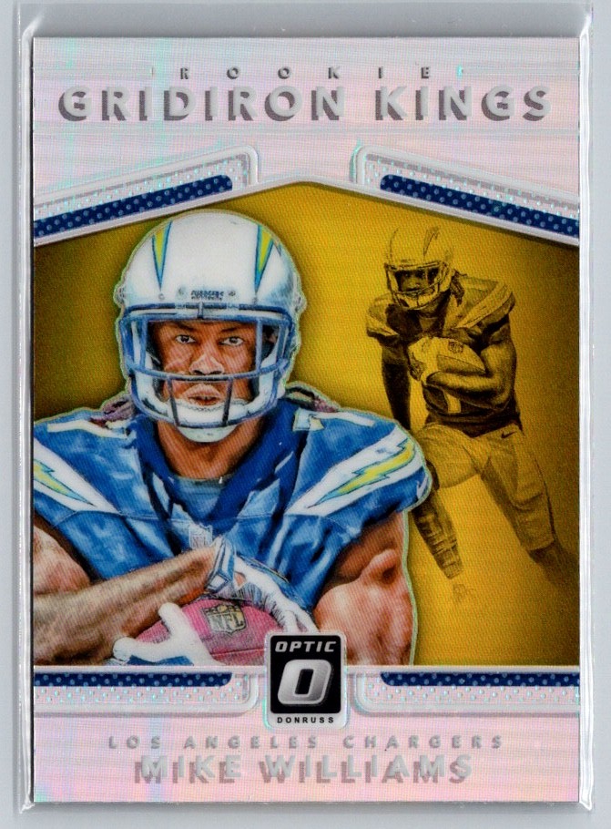 Mike Williams RC 2017 Donruss Optic Rookie Gridiron Kings Silver #18 LA Chargers