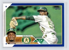 Dany Jimenez 2023 Topps Series 1 Baseball Royal Blue #164 Oakland Athletics