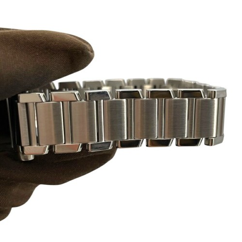 Gebrauchte Cartier Tank Francaise SM W51008Q3 Weiß Damenuhr #515026 - Bild 8 von 10