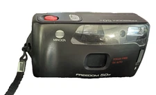 Minolta Freedom 50N Focus Free DX Auto Point & Shoot Film Camera-PARTS OR REPAIR