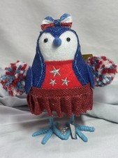 Sun Squad Summer 2025 Featherly Friends Patriotic Cheerleader Bird Cheery NWT