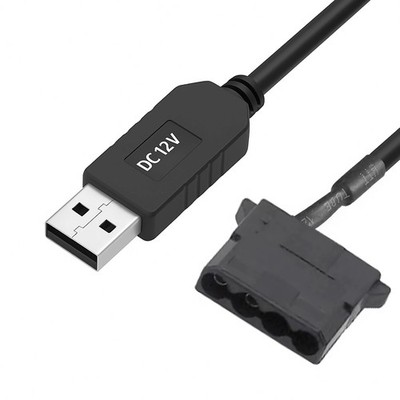 A16 USB auf 4 Pin Molex Adapterkabel 30cm für 12V PC Lüfter Stromadapter