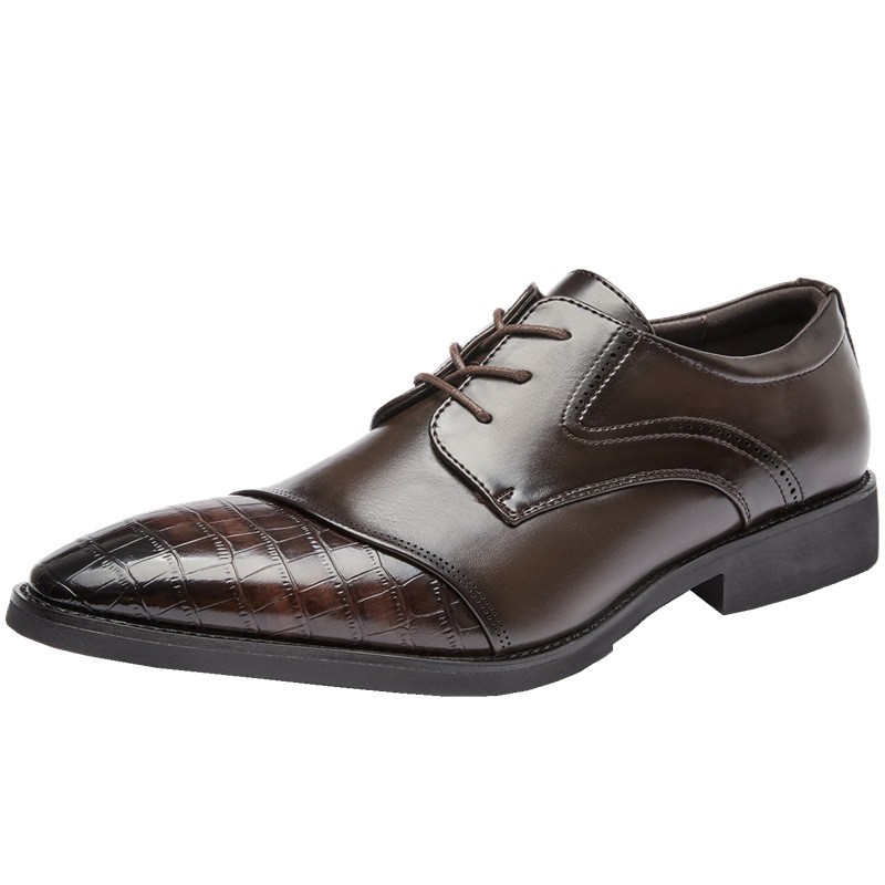 SAOLA Scarpe da uomo primavera stringate a punta eleganti formali business matrimonio ecopelle