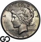 1928 Peace Dollar Album Toner, Uncirculated, Series Low Mintage Key Date