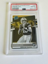 2020 Panini Donruss Optic Rated Rookies Jordan Love #154 Variation PSA 10
