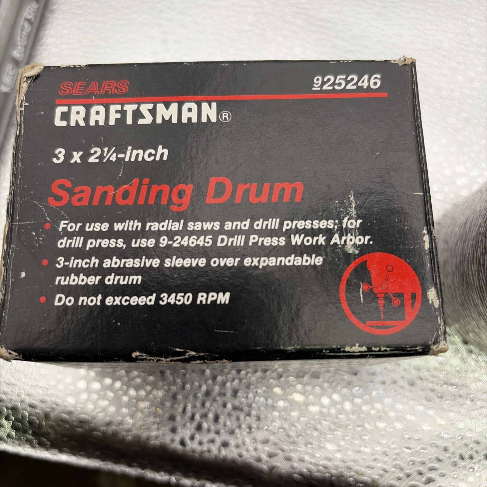 Sears Craftsman Sanding Drum For Portable Drills, Stationary Drill Presses
