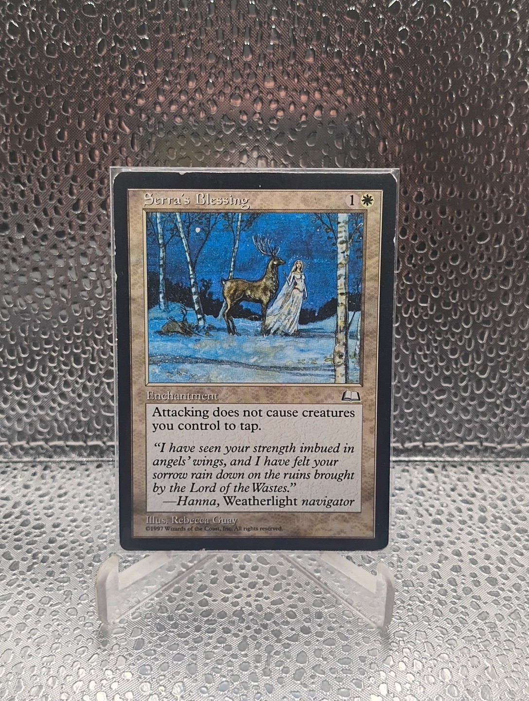 Serra's Blessing - Weatherlight - Heavily Played - English Magic The Gathering