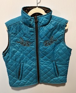 Veste cowgirl américaine gris turquoise pour jeune fille X