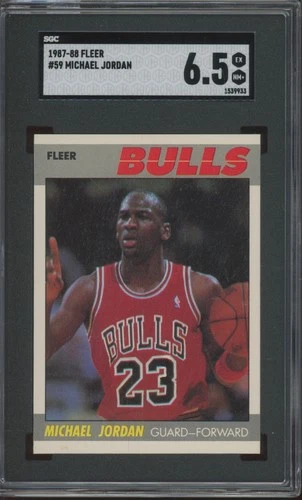1987 Fleer Basketball #59 Michael Jordan EX-NM+ SGC 6.5