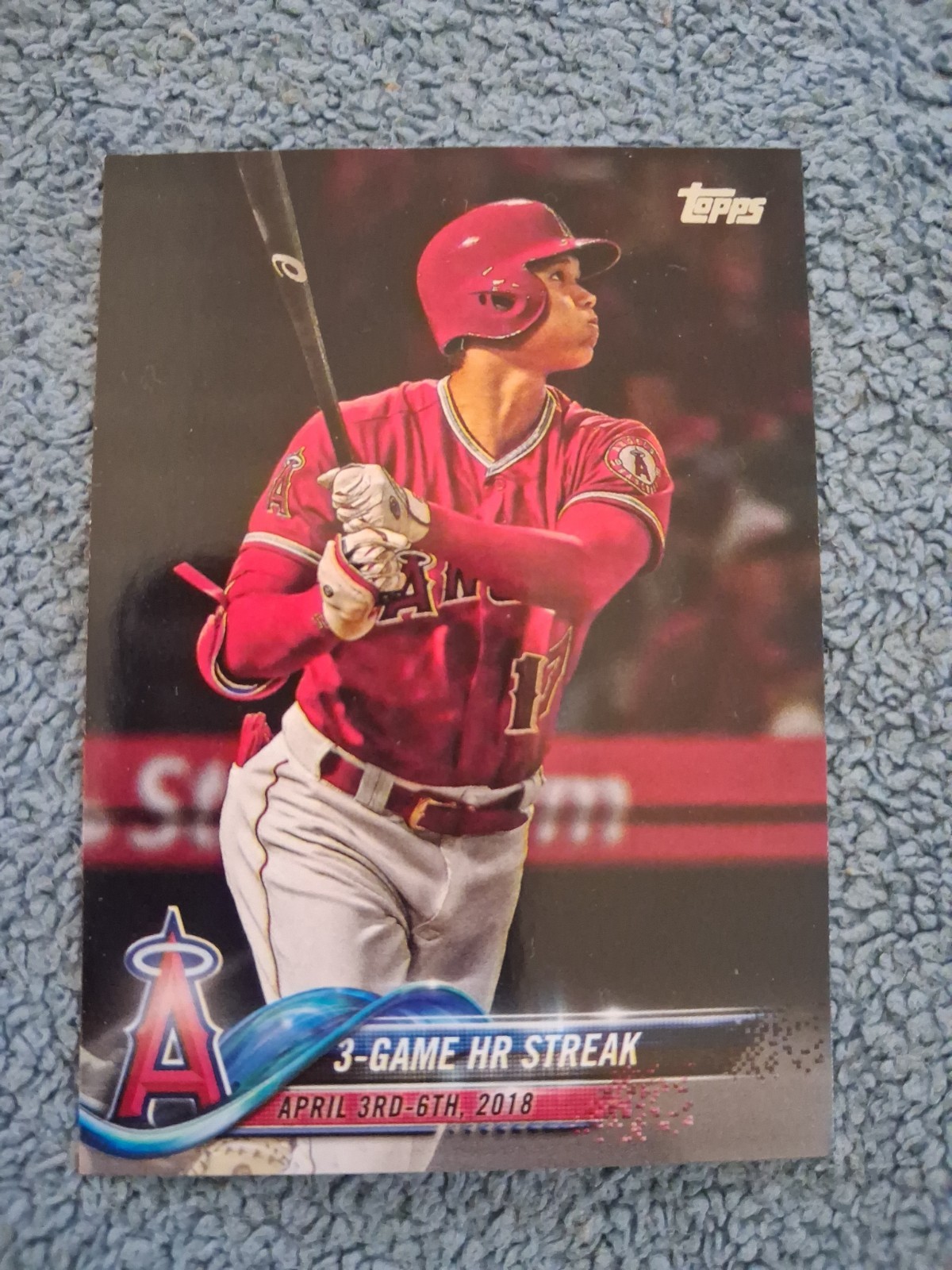 Shohei Ohtani 2018 Topps Update #US189 Base (3-Game HR Streak 
