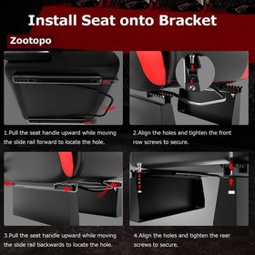 Zootopo 4080Aluminum F1 Racing Simulator Cockpit With Seat TV Stand Fit Logitech